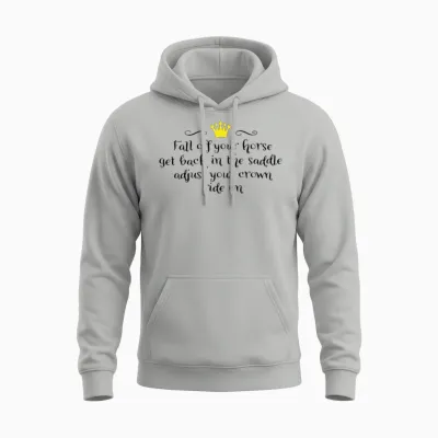 Horse Riding Accident Unisex Hoodie - Ash