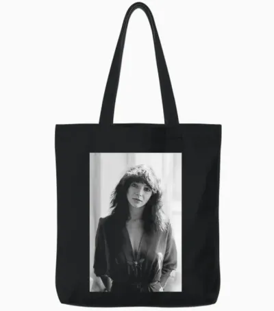 Wuthering Heights Sängerin Kate Bush Portrait 1979 Tote Bags - Black