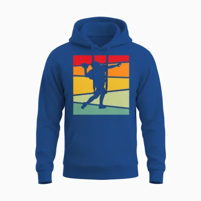 Football Retro Unisex Hoodie - Royal