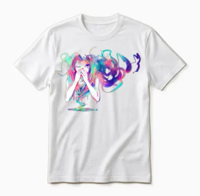 Anime Girl Unisex T-Shirt - White
