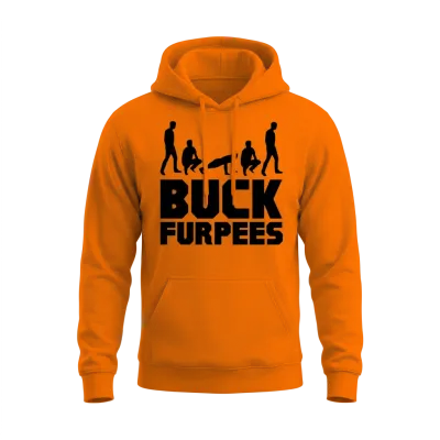 Buck Furpees Burpees Fitness Unisex Hoodie - Safety Orange