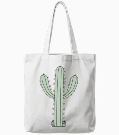 Cactus Enduring Love Tote Bags - White