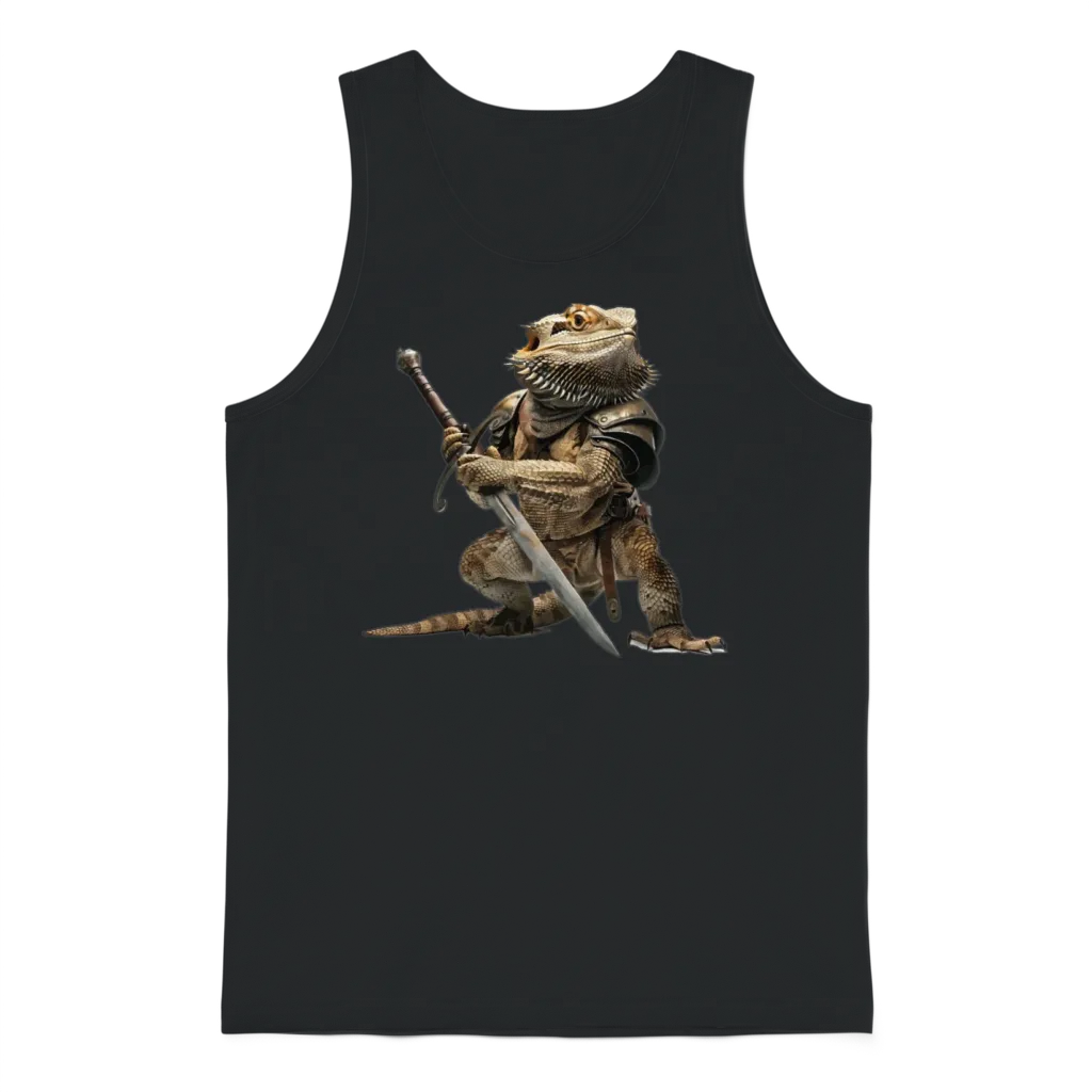 Bearded Dragon Unisex Tank Top - Black