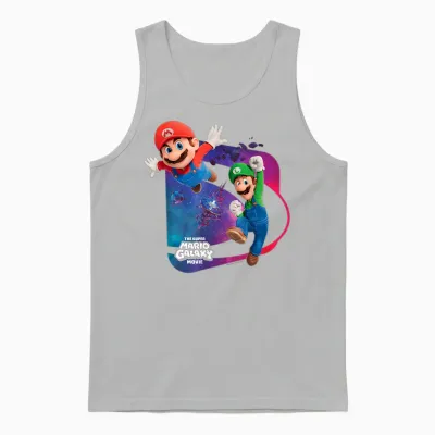 The Super Mario Galaxy Movie Mario & Luigi Adventure Unisex Tank Top - Ash