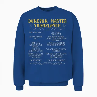 Gaming-Master,board Game,role-Playing Game,player,dungeon Unisex Sweatshirt - Royal