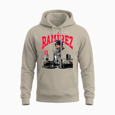José Ramírez | Cleveland Baseball Mlb Players | Mlbjram4030 Unisex Hoodie - Sand