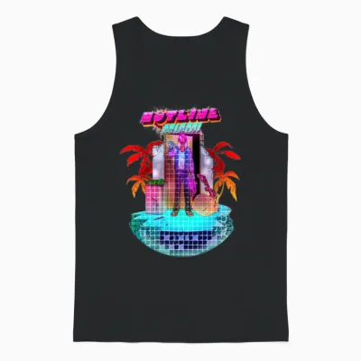 Fire Mami Retro Unisex Tank Top - Black