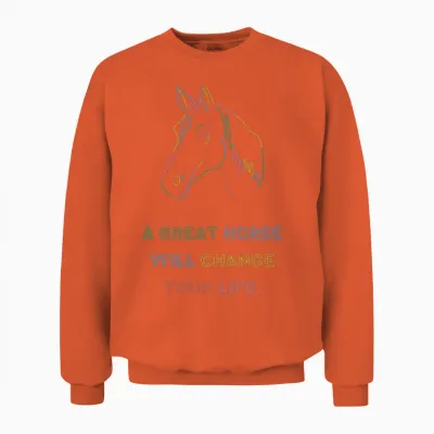 A Great Horse Unisex Sweatshirt - Orange