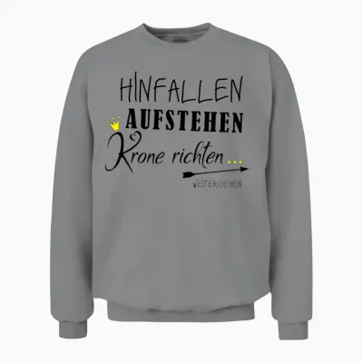 Fall Down, Get Up Unisex Sweatshirt - Sport Grey
