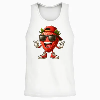 Wunderschönes Erdbeer-Kostüm Für Jungen Und Mädchen Unisex Tank Top - White