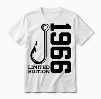 Angler 60. Geburtstag Angeln Limited Edition 1966 Unisex T-Shirt - White