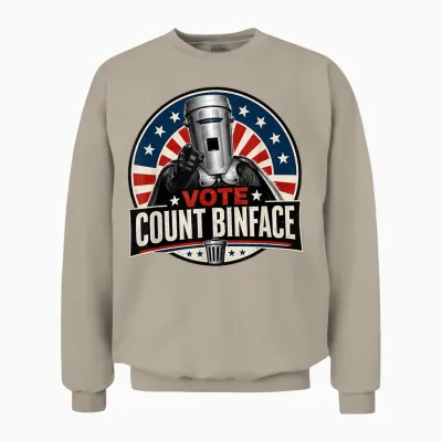 Vote Count Binface Unisex Sweatshirt - Sand