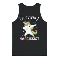 Funny Divorce Feminist Unisex Tank Top - Black – 1