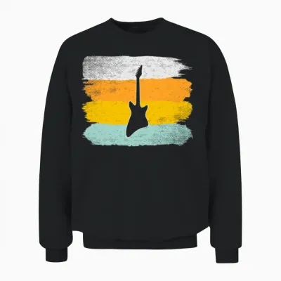 Eguitar Retro Unisex Sweatshirt - Black