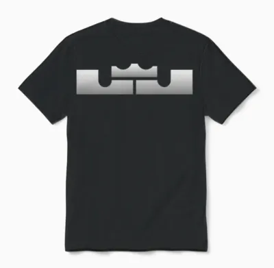 Lebron J King Logo Unisex T-Shirt - Black