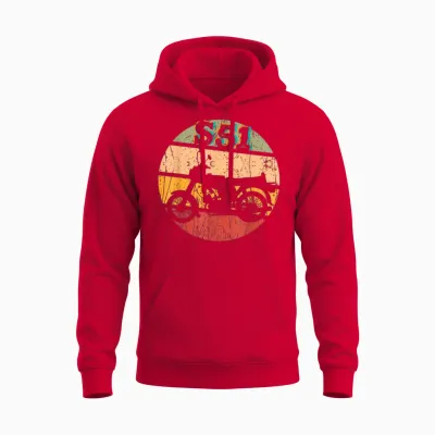 Simson S51 Tuning Moped Fan Unisex Hoodie - Red