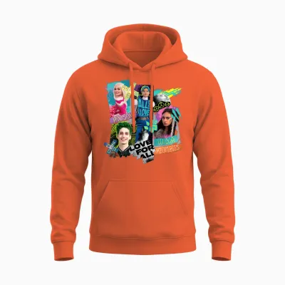 Disney Channel Zombies 3 Love for All, All Kinds of Love Unisex Hoodie - Orange