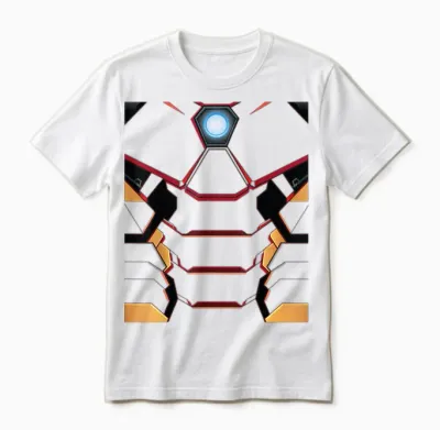 Marvel Iron Man Tony Stark T-Shirt Costume Unisex T-Shirt - White