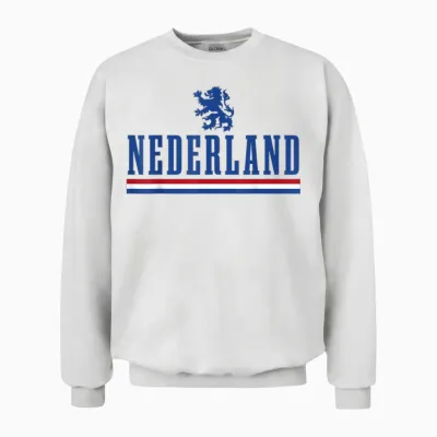 Niederlande Holland Niederländische Flagge Unisex Sweatshirt - White