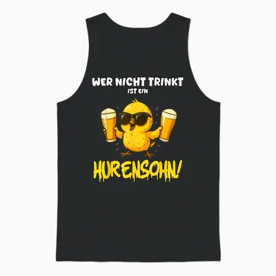 Hurensohn - Malle Outfit 2025 - Apres Ski, Rum & Bombe Unisex Tank Top - Black