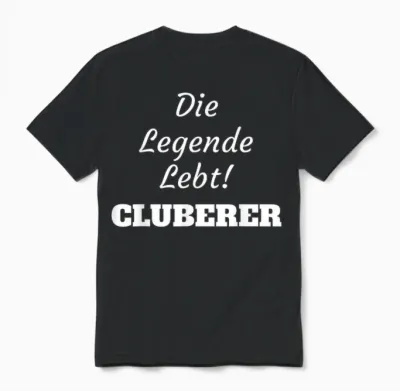 Football T-Shirt Nuremberg the Legend Lives Cluberer Fans Unisex T-Shirt - Black