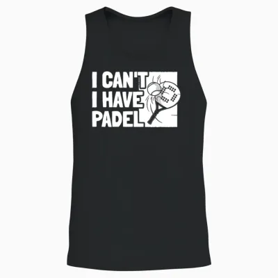 Padel No Puedo Tengo Padel Unisex Tank Top - Black