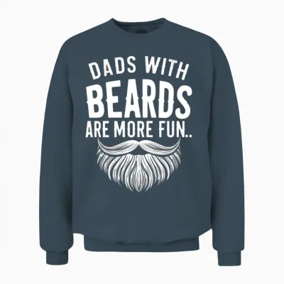 Dads with Beards1 Unisex Sweatshirt - Dark Heather