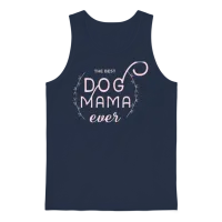 Dog Mom Shirt Dog Mama Gift Dog Lover Unisex Tank Top - Navy – 1