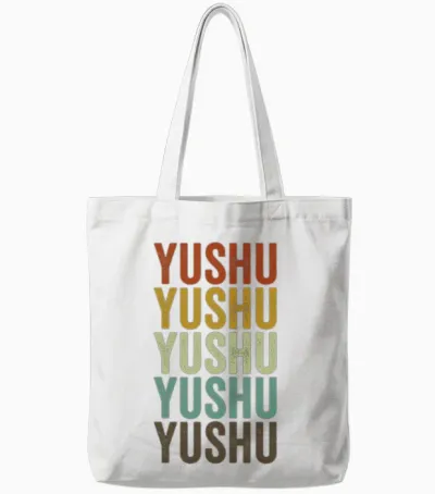Yushu China Retro Vintage Tote Bags - White