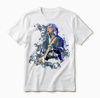 Eric Clapton Bei Paul Jones Charity Concert 2018 Unisex T-Shirt - White