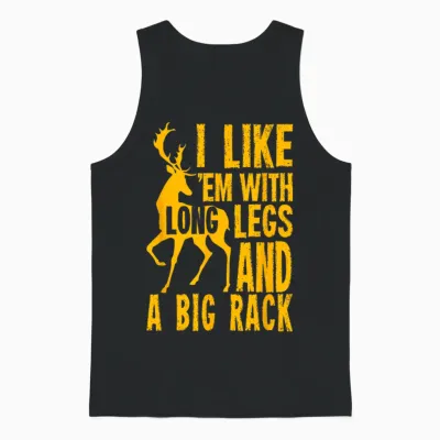 Funny Deer Hunting Quote Gift for Hunters T-Shirt Small Unisex Tank Top - Black
