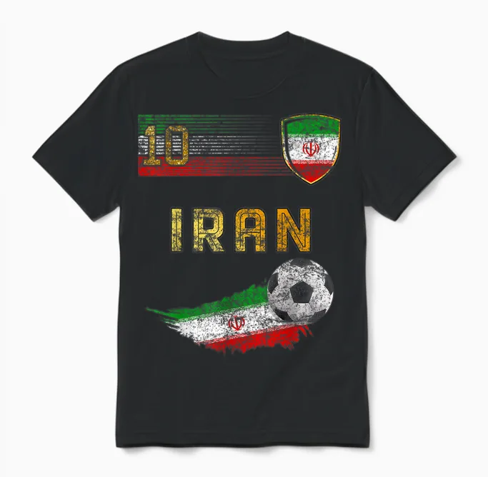 Iran-Flagge, Iranischer Stolzliebhaber Unisex T-Shirt in Black