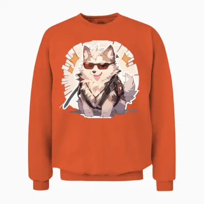 Dogs Pet Dog Owner Dog Lover Animal Unisex Sweatshirt - Orange