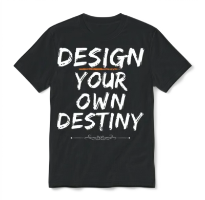 Design Your Own Destiny. Unisex T-Shirt - Black