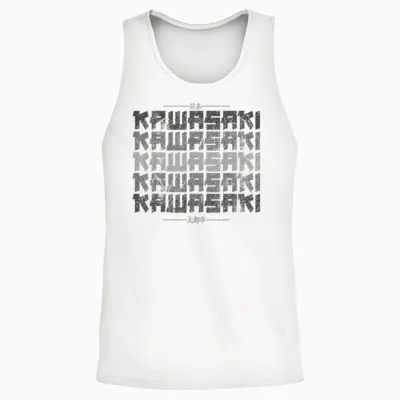 Kawasaki City Retro 90er Japan Aesthetics 80er Kawasaki Unisex Tank Top - White