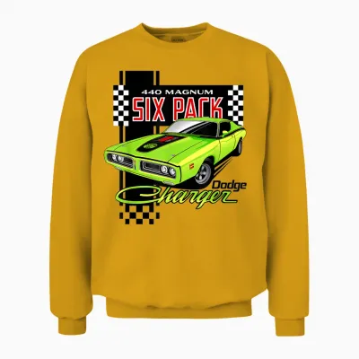 Dodge Charger 440 Magnum Sixpack Unisex Sweatshirt - Gold