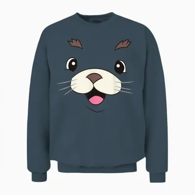 Lustiges Robbe Kostüm Lazy Halloween Kostüm Süße Robbe Unisex Sweatshirt - Dark Heather