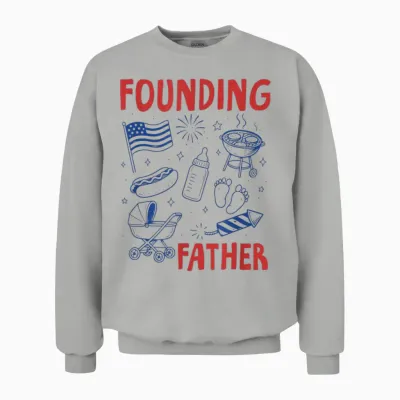 An All American Baby Pregnancy Announcement 4th of July Unisex Sweatshirt - Ash