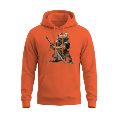 Bearded Dragon Unisex Hoodie - Orange