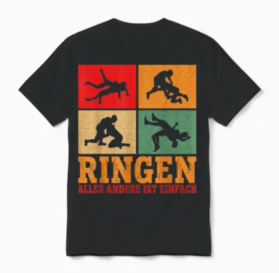 Ringen Mehr Als Sport Ringerjersey Funny Wrestling Unisex T-Shirt - Black