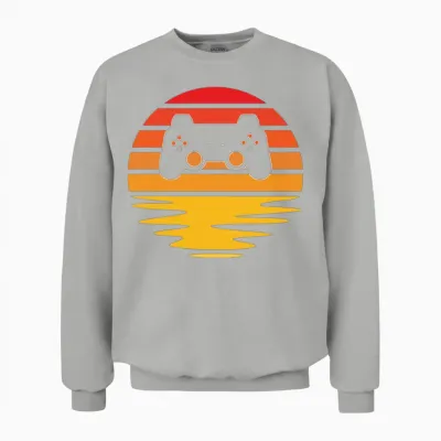 Gaming Retro Unisex Sweatshirt - Ash