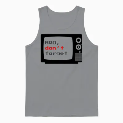 Retro Tv Reminder Unisex Tank Top - Sport Grey