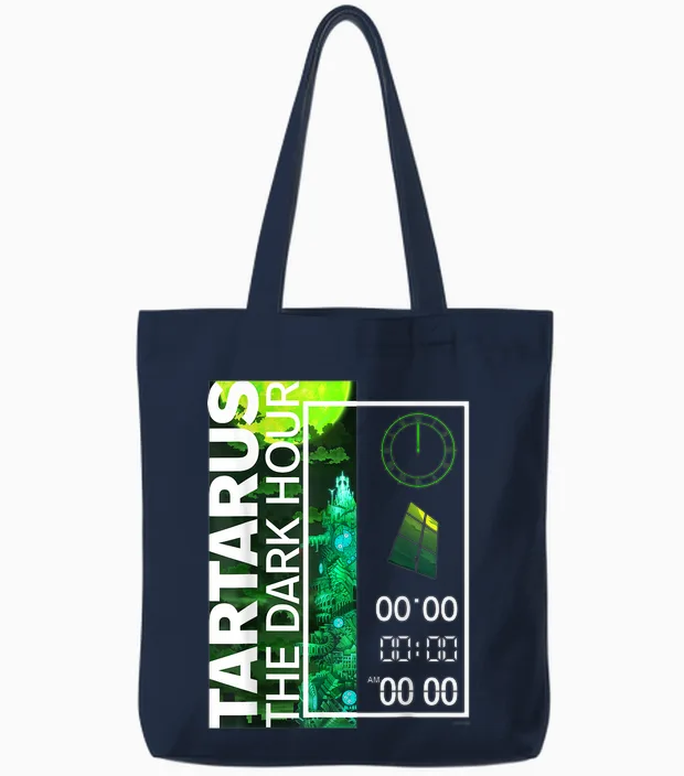 Atlus Persona 3 Reload: Tartarus Dark Hour Tote Bags in Navy
