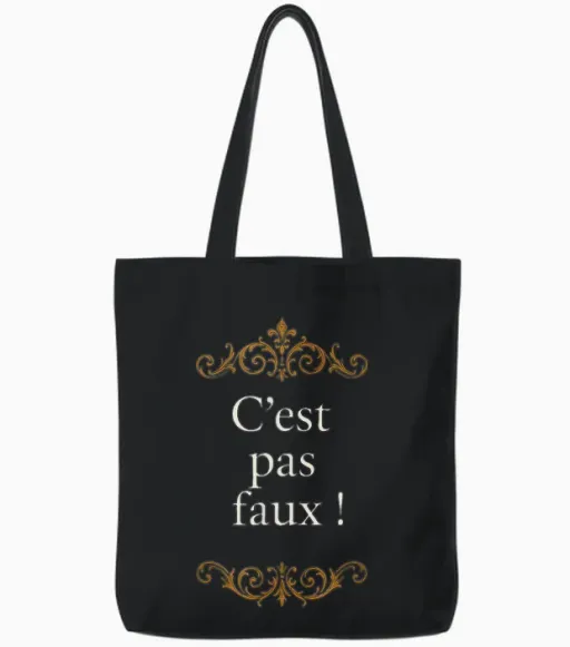 Funny Quote Perceval Tote Bags - Black