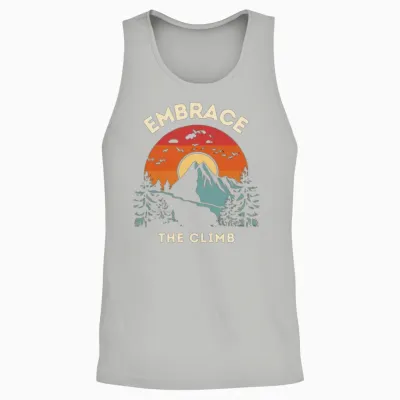 Hiking Enthusiast Unisex Tank Top - Ash