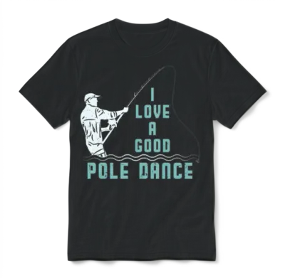 I Love a Good Pole Dance Angel Unisex T-Shirt - Black