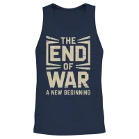 The End of War Unisex Tank Top - Navy – 2
