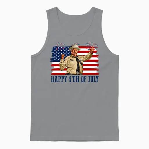 Happy 4th of July to All You Sumbitches Unisex Tank Top - Sport Grey
