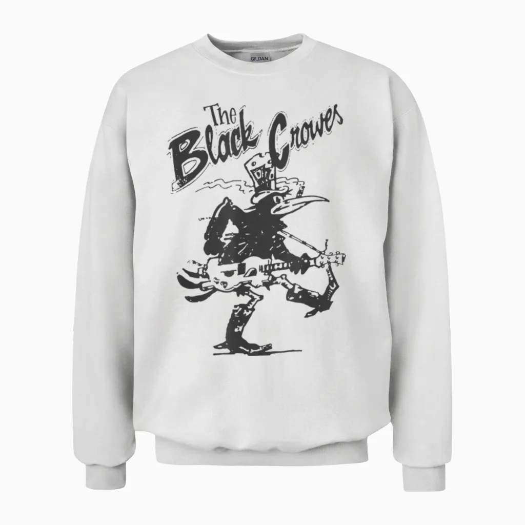 Offizielle Black Crowes Gitarre Unisex Sweatshirt in White