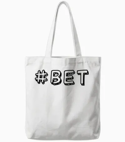 Bet Tote Bags - White